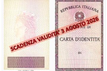Le Carte di identità cartacee dal 3 agosto 2026 non saranno più valide