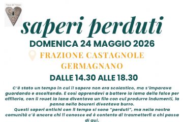 Manifestazione Saperi Perduti - 24/05/2026 - Frazione Castagnole